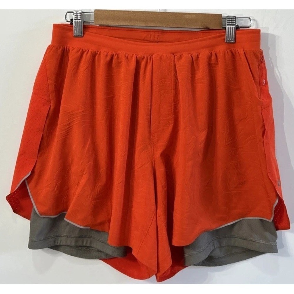 Mens Lululemon Fast & Free 5" Airflow Running Shorts Athleisure Sz Large LM7BAAS